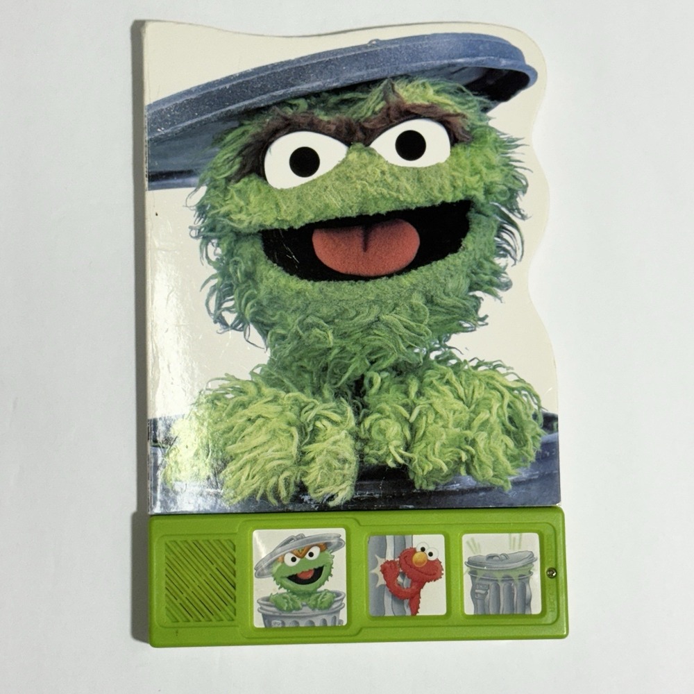 Sesame Street Oscar the Grouch Play-A-Sound Book Oscar Interactive Kids 1999
